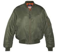 Recycled Nylon MA-1 90's Fit Bomber Jacket - Khaki M