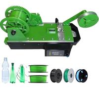 Recycled PET Filament for 3D Printing - Made from Plastic Bottles, Digital Temperature Control (Up to 300°C), 500g-1000g/h Production Speed