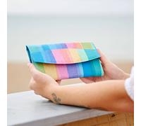 Recycled Plastic Rainbow Clutch Purse Paper High Multi One Size