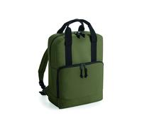 BagBase Recycled Twin Handle Cooler Backpack One Size Military Green