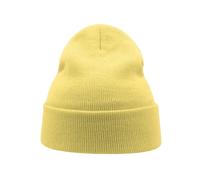 Recycled polyester beanie Atlantis Headwear Wind S Jaune TU