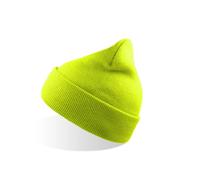 Recycled polyester beanie Atlantis Headwear Wind S Jaune TU