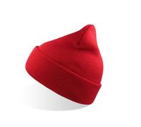 Recycled polyester beanie Atlantis Headwear Wind S Rouge TU