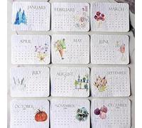Recycled Seed Paper Family Calendar Book 2026: Eco-Friendly Plantable Love Seed Calendar 2026 Plantable Planner With 12 Months Of Flowers Seeds. For Home Organization, Gardening With Kids &