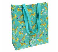 Recycled shopping bag Rex London Cheetah Bleu 34x15x40 cm