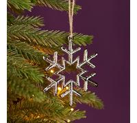 Recycled Silver Snowflake Decoration - Set of 3