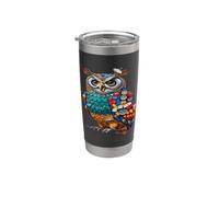 Recycled Tech Owl E-Waste Recycling Conservation Stainless Steel Insulated Tumbler