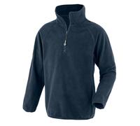 Recycled Unisex Adult MicroFleece Top 1/4 Zip Fleece Jacket Men Women Coat