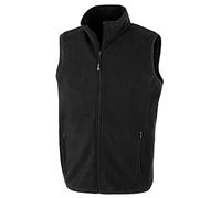 Recycled Unisex Fleece Polythermic Bodywarmer (Medium, Black)