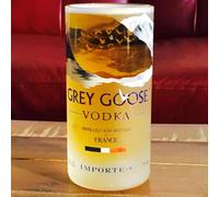 Recycled Vodka Bottle Tumblers, 15 cm Tall x 8.25 cm Diameter, Handcrafted Glass Set of 2 or 4, Beveled Finish (Set of 4)