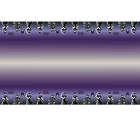 Recycled Wednesday Paper Tablecloth - 136 cm × 228 cm Disposable Party Table Cover, Eco-Friendly Wednesday Addams Theme Decor for Parties & Events
