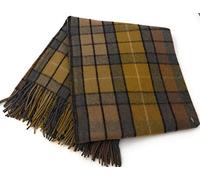 Recycled Wool Modern Tartan design rugs/blanket - Luxury checkered fringed edge Outdoor and Indoor Blanket - Picnic, Travel, gift, house warming, wedding, christmas, winter (Buchanan Natural)