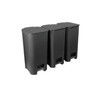 Recycling Bin Set Practic 3x 40L Pedal Dark Graphite 10105593