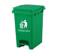Recycling Dustbin Rubbish Pedal Bin Waste Trash Bin | Recycling Pedal Bin Home Bedroom Bathroom Kitchen | Waste Trash Kitchen Indoor Outdoor Rubbish (Green, 20 L)