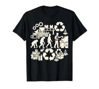 Recycling Evolution Waste Management Worker Graphic T-Shirt
