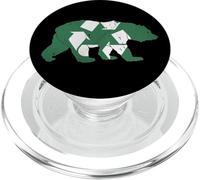 Recycling Logo Recycle Symbol Earth Day BEAR PopSockets PopGrip for MagSafe