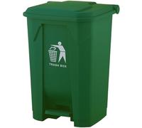 Recycling Pedal Bin - 30L / 50L / 80L Waste Trash Rubbish Bin with Foot Pedal - Durable Plastic Dustbin for Kitchen, Home or Office Use - Easy Clean, Hands-Free Design