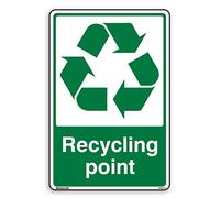 Recycling Point - Recycling Sign - Self Adhesive Sticker (A6-105mm x 148mm)