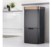 Cooks Professional K274 White Recycling Sensor Bin 75L - Size: 36 x 47.2 x 83cm - Wilko