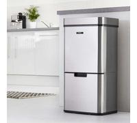 Cooks Professional 75L Sensor Recycling Bin with Food Caddy | Silver