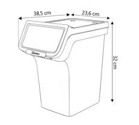 Recycling Sorting Bins Set Waste 4x 20L 4x 25L Separation Flaps Stackable Sturdy