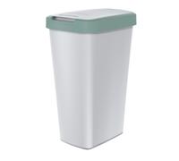45L Sorting Waste Bin Recycling Segregation 2-Way Flap 5 Colours Trash Can Solid