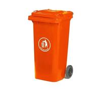 Recycling Wheelie Bin Dustbin Rubbish Waste Trash Kitchen Home Office 100L 120L EN840 | Outdoor Rubbish Waste Bin with Wheels | Recycling Food Dustbin Outdoor Wheelie Bin (Red, 100L)