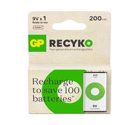 GP Batteries Recyko 9V-battery 200mAh NiMH