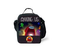 (Red 01) Among Us Insulated Lunch Bag School Outdoor Lunchbox