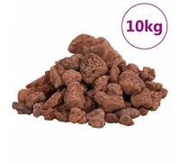 vidaXL Volcanic Rocks, Lava Accent Rocks for Aquarium, Volcanic Lava Stones for Succulents Cactus Pots Terrarium Plants Vase Fillers, 10 kg Red