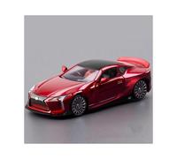 (Red) 1:32 LC500 Alloy Sports Car Model Diecast Metal Toy Racing Vehicle Car Model Simulation Sound and Light