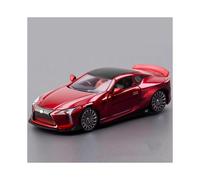 (Red) 1:32 LC500 Alloy Sports Car Model Diecast Metal Toy Racing Vehicle Car Model Simulation Sound and Light