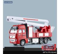 (red, 1/32-Size:23*11*5cm) 1/32 Alloy Water Tanker Model Simulation Fire Transport Vehicle Pull Back Car Inertia Toy Car Metal Children Toy Car