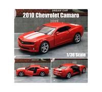 (Red) 1/36 Chevrolet Camaro Super Sport Toy Car Model 5'' 1:36 RMZ CiTY Diecast Miniature Vehicle Pull Back