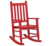 (red, 1 pcs) vidaXL Rocking Chairs for Children Outdoor Rocker Chair Solid Wood Poplar