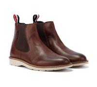 (Red, 10 (Adults')) Ben Sherman Hampton Leather Men's Burgundy Boots