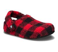 (Red, 10 (Adults')) Crocs Classic Cozzzy Polyester Men's Varsity Red/Black Slippers