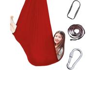 (Red) 100cm x 280cm Kids Therapy Swing Cuddle Hammock with Autism ADHD Aspergers Sensory