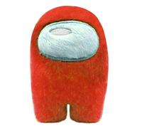 (Red) 10CM Among Us Plush Soft Stuffed Toy Doll Game Figure Plushie