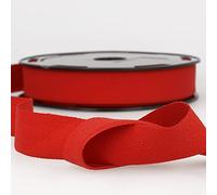 Red 10m 100% Cotton Twill Tape - Soft Flexible Tape for Binding, Edging, Bunting, Aprons & Crafts - 30mm Wide - Packaged Length, No Joins - Giddy Square