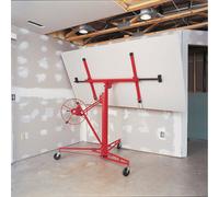(Red) 11 FT Drywall Lift Plasterboard Sheet Panel Lifter Jack Hoist Construction Tools