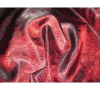 Red 11 Paisley Fabric Superior Quality Jacket & Dress Lining Material 150cm £4.99m