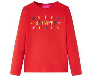(red, 128) Kids' T-shirt with Long Sleeves Children's T Shirt Tops Tee Words 3D Design