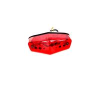 (Red) 12V Cafe Racer Motorcycle Tail Light Brake Rear Lamp For Lucas Replica 525 Triumph BSA Taillight For Harley Chopper Stop