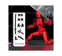 (Red) 13 Action Figures T13 Figure 3D Printed Multi-Jointed Movable Lucky 13 Action Figure Nova 13 Action