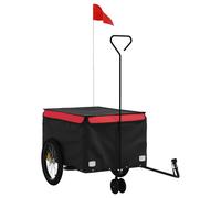 Bike Trailer Black and Red 45 kg Iron