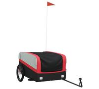 (red, 137 x 69 x 59 cm) vidaXL Bike Cargo Trailer Bike Cart Bicycle Cargo Trailer Bike Wagon Iron
