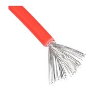 Red 14/12/10 AWG Solar Photovoltaic Cable 2.5mm2 4mm2 6mm2 Panel DC Extension Copper Wire For PV System(Red Cable 2 meter,12 AWG)