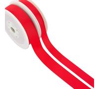 Red | 16mm Grosgrain Ribbon | 20m Reel | For Crafts & Cracker Making
