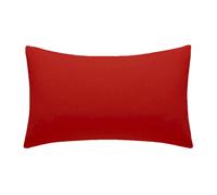 (Red) 180 Thread count Pair of Pillow Cases Percale